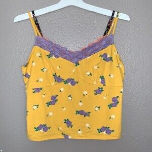 No boundaries Juniors Lace cami x2 Floral